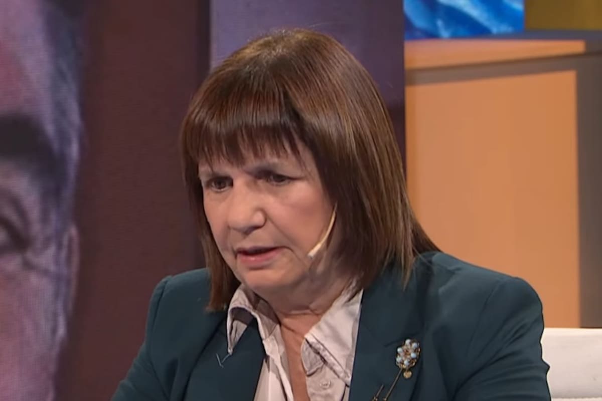 La ministra de Seguridad, Patricia Bullrich, entrevistada en TN