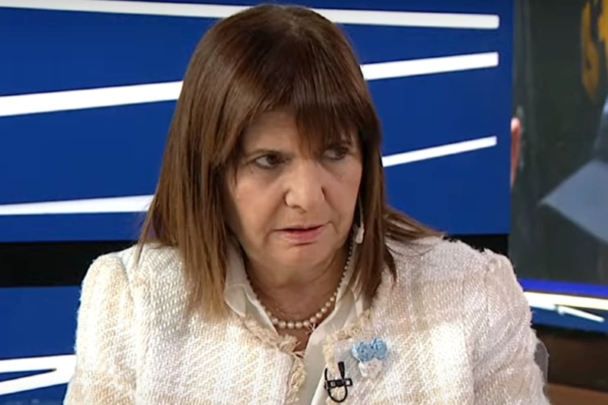 La ministra de Seguridad, Patricia Bullrich, durante su paso por LN+