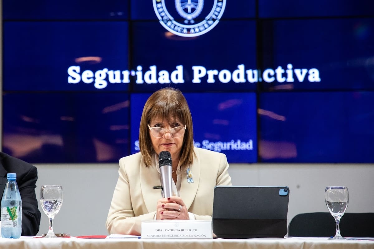 La ministra de Seguridad, Patricia Bullrich, presentó avanzó en el plan Seguridad Productiva