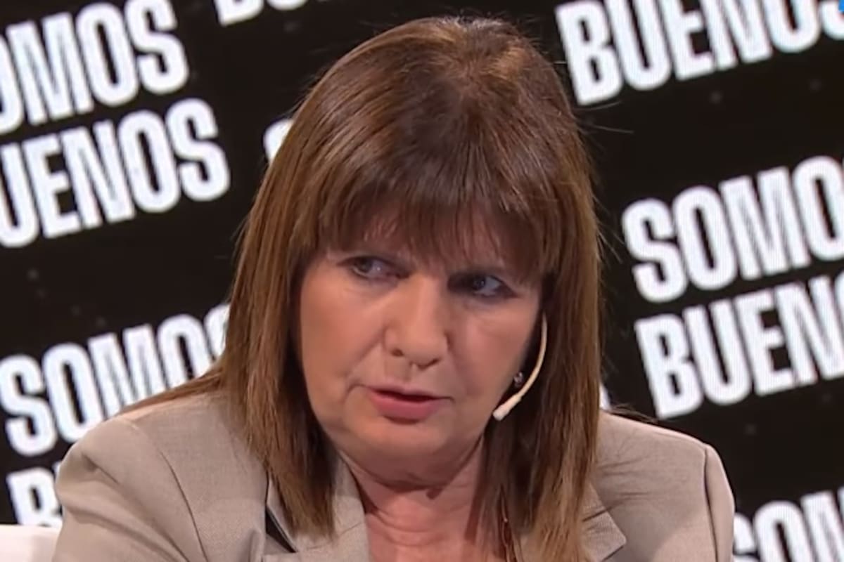 La ministra de Seguridad, Patricia Bullrich, entrevistada en la señal TN