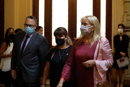 La ministra Marcela Losardo, en la apertura de las sesiones ordinarias del Congreso, el lunes 1° de marzo