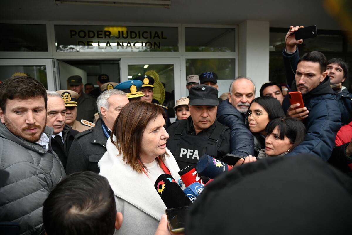 La ministra Patricia Bullrich, tras la reunión con la magistrada federal de Goya