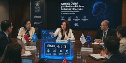 La ministra Sandra Pettovello figuró en el video promocial del Gemelo Digital que difundió Milei; allí aparecen el SISOC y el SIIS, dos sistemas de datos vigentes