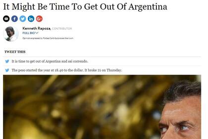 La mirada de la revista financiera sobre la política económica del gobierno de Mauricio Macri