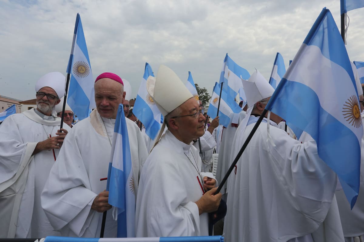 La misa celebrada hoy en Luján