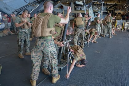 La misión incluye a 2200 infantes de la Unidad Expedicionaria de Marines número 22