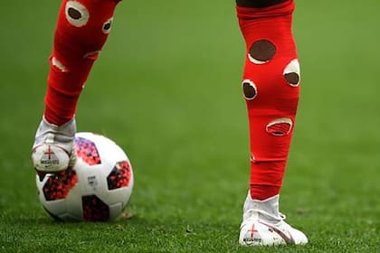 La moda de las medias cortadas viene desde el Mundial de Rusia 2018, por lo que ya es su tercera Copa del Mundo