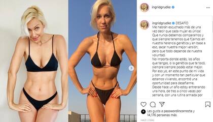 La modelo compartió una reflexión sobre su experiencia en el fisicoculturismo. Fuente: Instagram