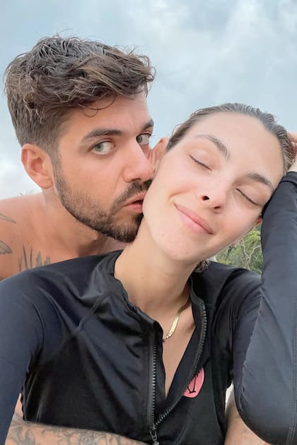 La modelo con Matteo Milleri, el DJ el italiano de Tales of Us, con quien estuvo casada tres años. Se casaron en 2020 y la boda se celebró en Ibiza, donde vivieron algún tiempo por el trabajo de Milleri.