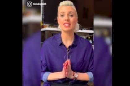 La modelo e influencer Tamara Bella reunió varios videos de famosos cantando una versión de "imagine" en español.