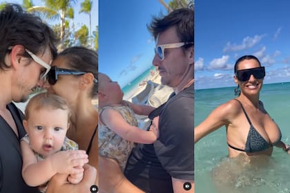 La modelo grabó un video junto a su familia en el Caribe