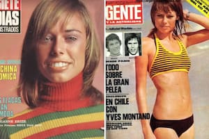 La modelo Marie Anne Erize, a quién hace referencia la canción "Disparue" de jean Pierre Mader, en las tapas de las revistas