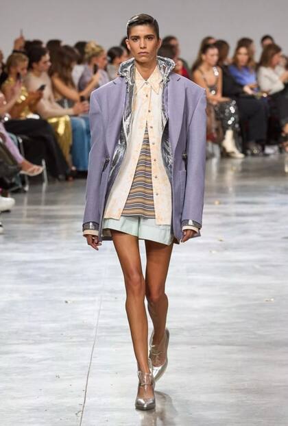 La modelo Mica Argarañaz en Rabanne