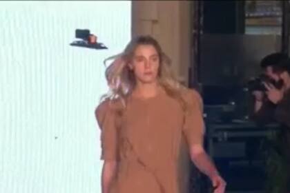 La modelo no sufrió heridas