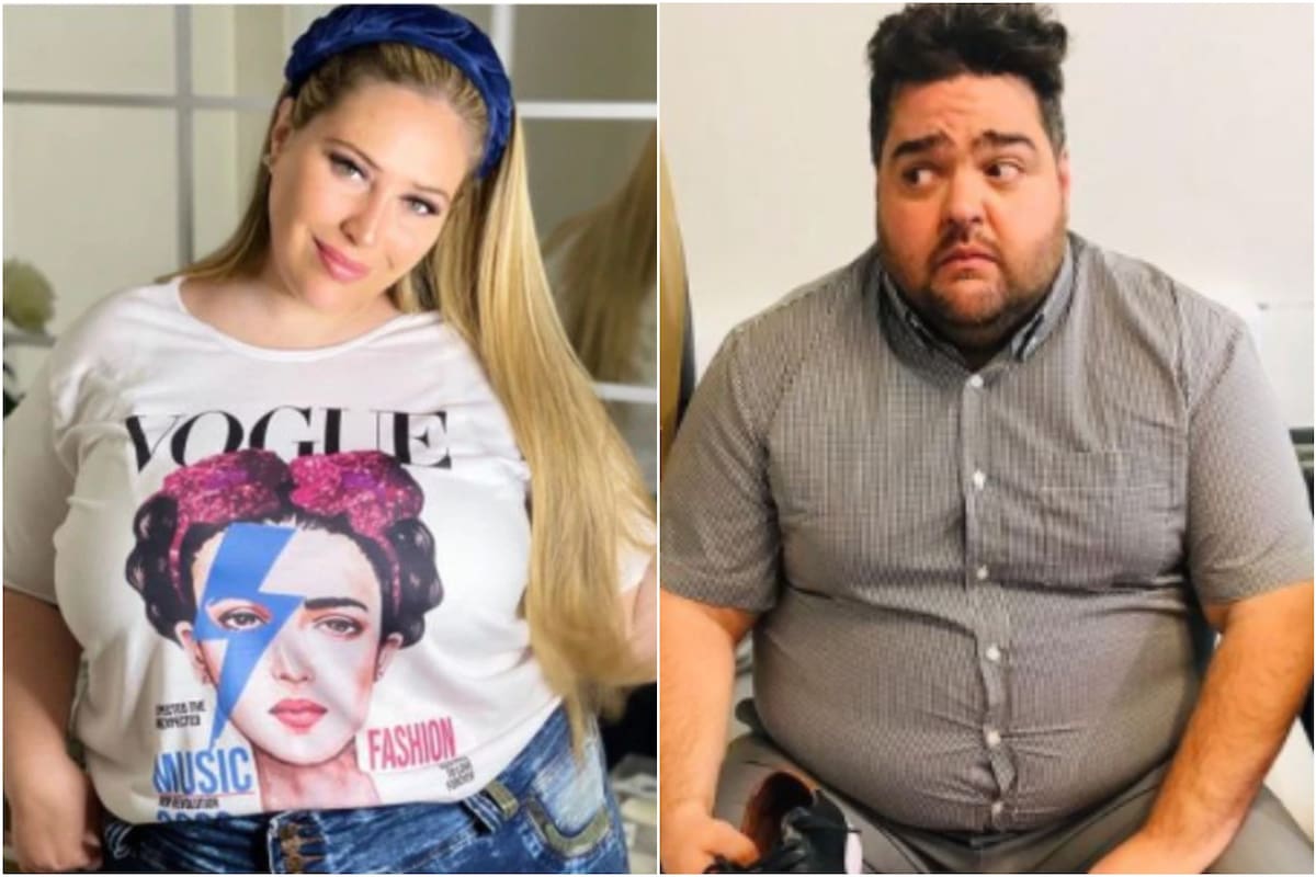 La modelo plus size reaccionó ante la opinión de una mujer en redes sociales acerca del físico de Darío Barassi (Foto: Instagram/@martarres_/@dariobarassi)