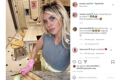 La modelo reveló por qué "lloró en la cocina"
