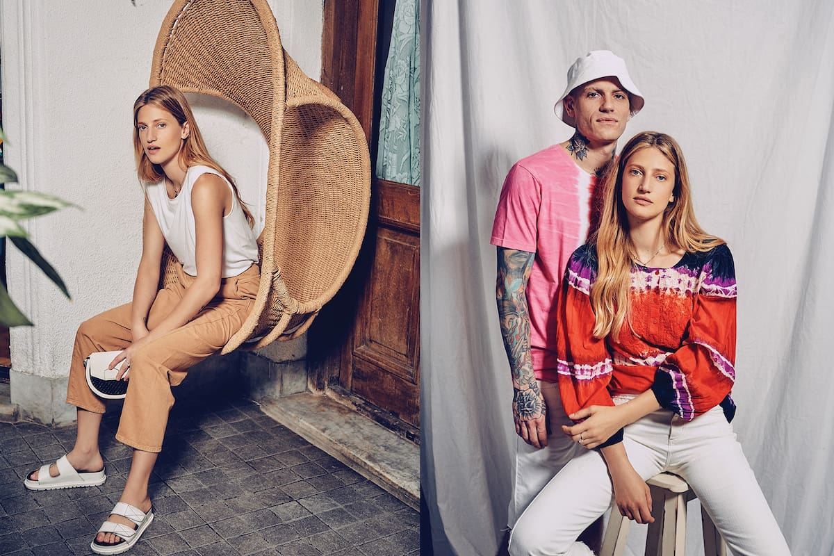 La modelo Romina Senesi, el chef Marcelo Antón y sus hijas Rita y Oli, a todo jeans