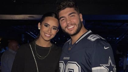 La modelo Skarlent Rodríguez y su pareja José Castro