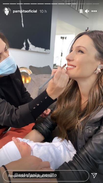 La modelo subió el detrás de escena del último capítulo de Siendo Pampita
