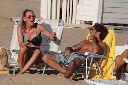 La modelo y el deportista, el pasado mes de enero, en Punta del Este