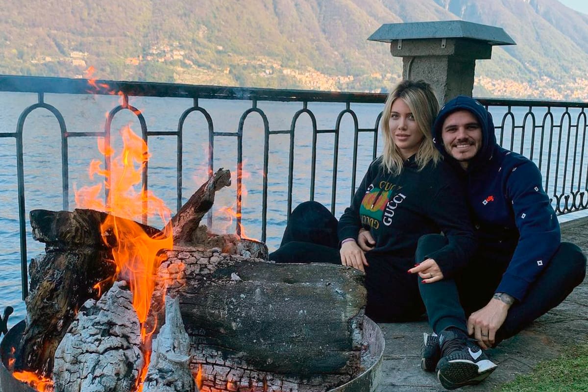 La modelo y empresaria y el flamante campeón de la Copa de Francia viajaron a Lago di Como para celebrar los siete años de matrimonio