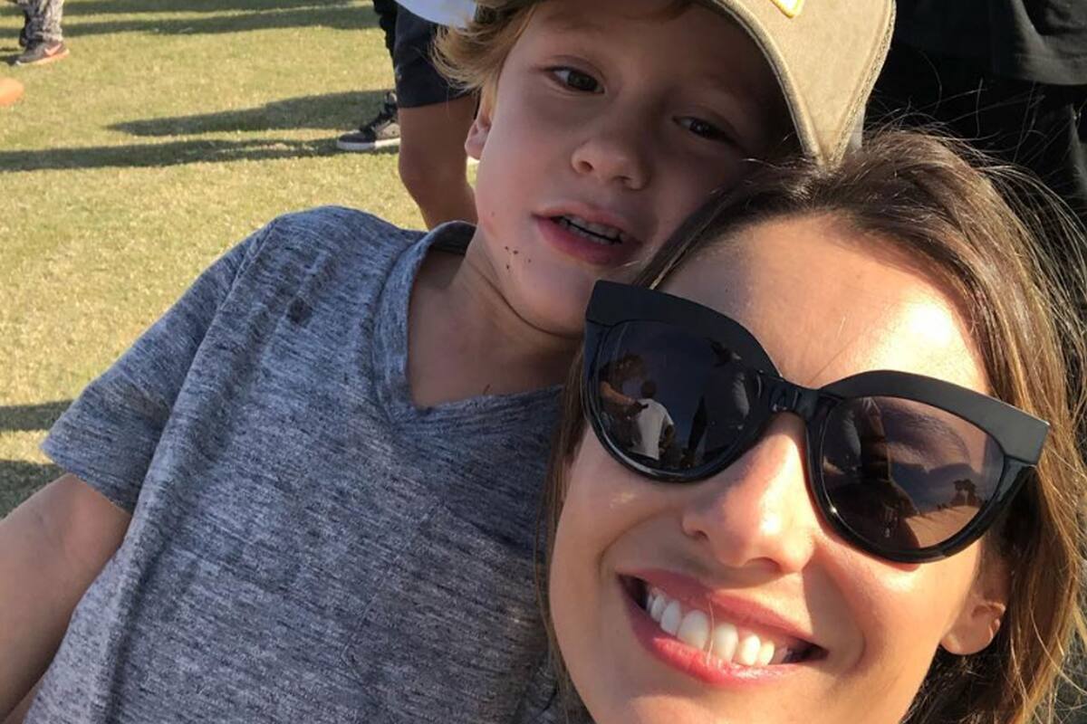 La modelo y su familia se presentó en la segunda fecha del Lollapalooza