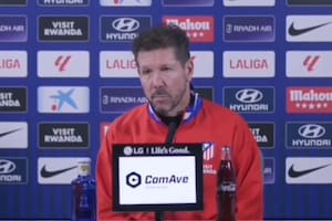 La molestia de Simeone con un periodista español antes del partido de Atlético de Madrid ante Mallorca