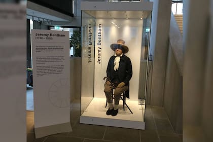 La momia está en el centro de la Universidad (Foto Instagram @uclstudentcentre)