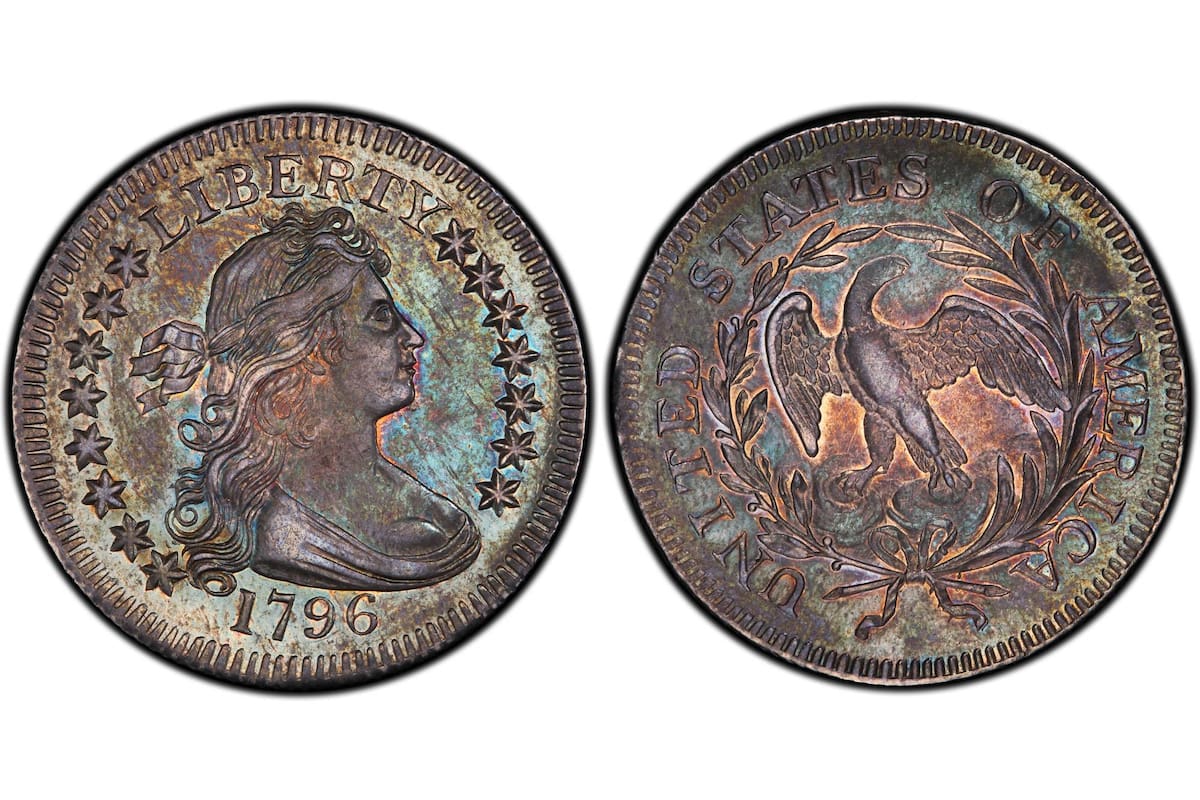 La moneda acuñada en 1796, conocida como la Draped Bust Quarter, podría venderse por millones de dólares en el mercado de subasta