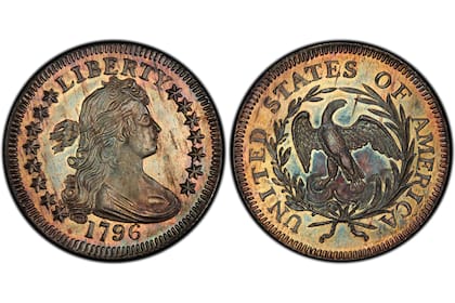 La moneda conocida como Draped Bust Quarter alcanzó el valos de US$152.400 en Heritage Auctions