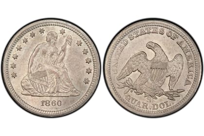 La moneda de 1860 puede alcanzar valores elevados en el mercado de coleccionistas debido a varias características