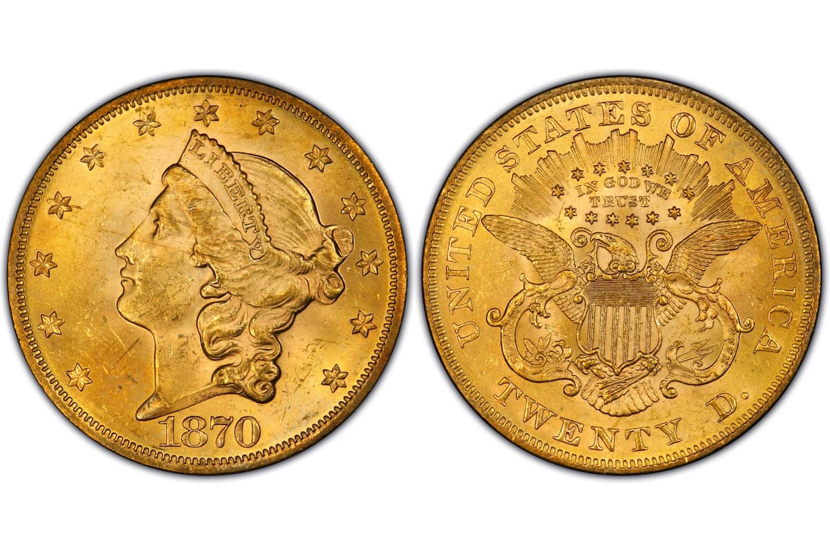 La moneda de 1870 fue recientemente subastada por US$1.440.000 en una de las casas de subastas más reconocidas