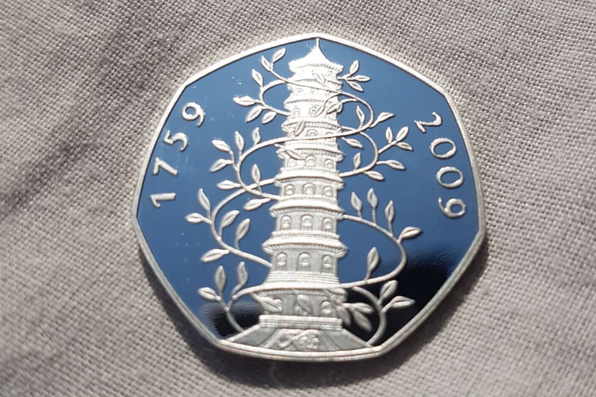 La moneda de 50 peniques de Kew Gardens es una de las más codiciadas