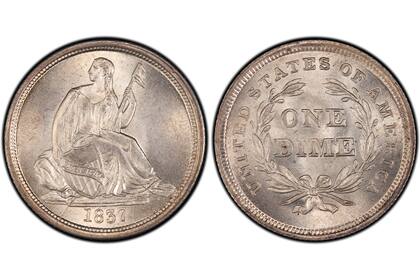 La moneda de diez centavos que puede valer 3700 dólares por un curioso detalle