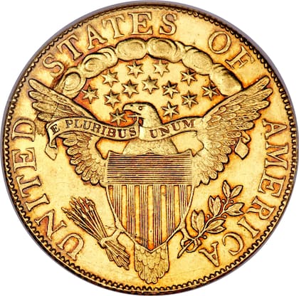 La moneda de oro tenía un valor nominal de 10 centavos y actualmente en el mercado de coleccionistas pueden alcanzar precios de hasta cuatro cifras