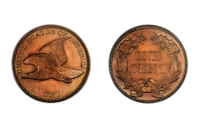 La moneda de un centavo es un ejemplar de “prueba” de 1856