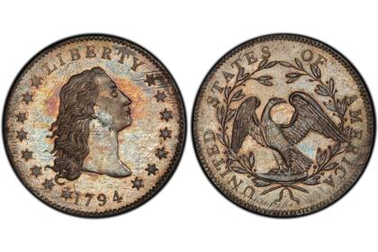 La moneda de un dólar de 1794 se encuentra entre las más buscadas por coleccionistas