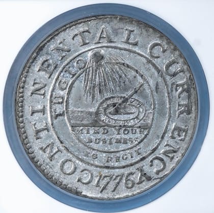 La moneda hallada en Inglaterra resultó ser el dólar continental de 1776