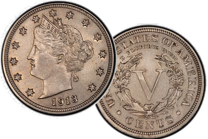 La moneda presenta una imagen de la Libertad con vista hacia la izquierda, con el año de emisión en el centro