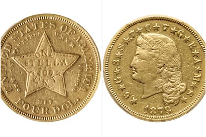 La moneda Stella de oro es muy rara y tiene un alto valor en el mercado de los coleccionistas