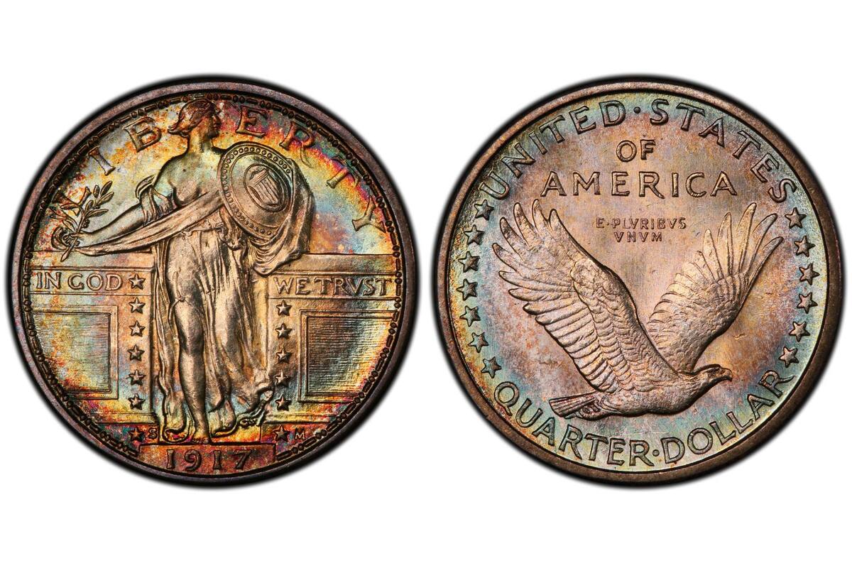 La moneda valiosa fue acuñada en San Francisco en 1917