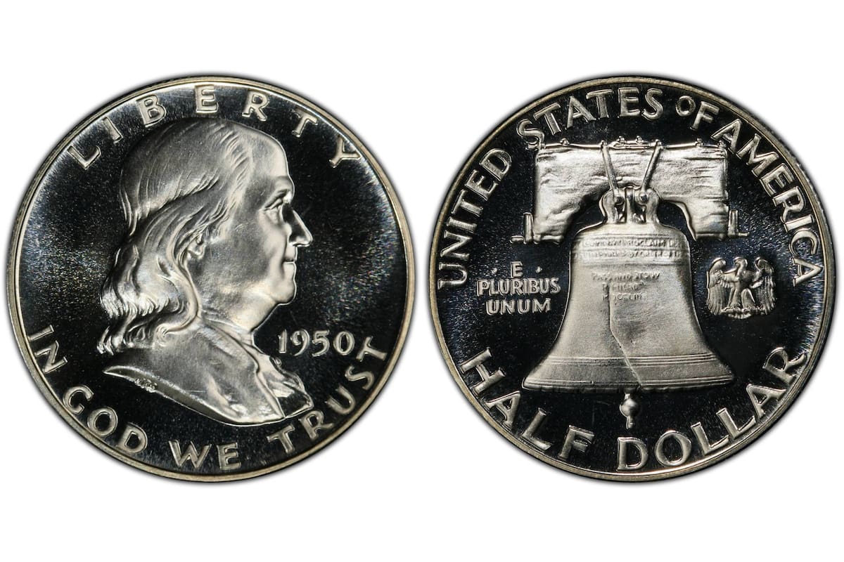 La moneda valiosa lleva el rostro de Benjamin Franklin, uno de los padres fundadores de EE.UU.