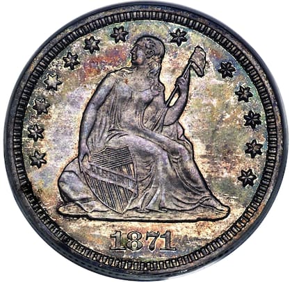 La moneda vendida por US$456.000 fue acuñada en 1871