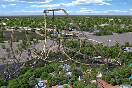 La montaña rusa más alta y rápida del mundo estará ubicada en la Villa Española del parque en Arlington, Texas