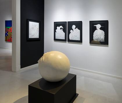 La monumental luna de Stoppani, ubicada en el centro de una serie de obras de Schussheim