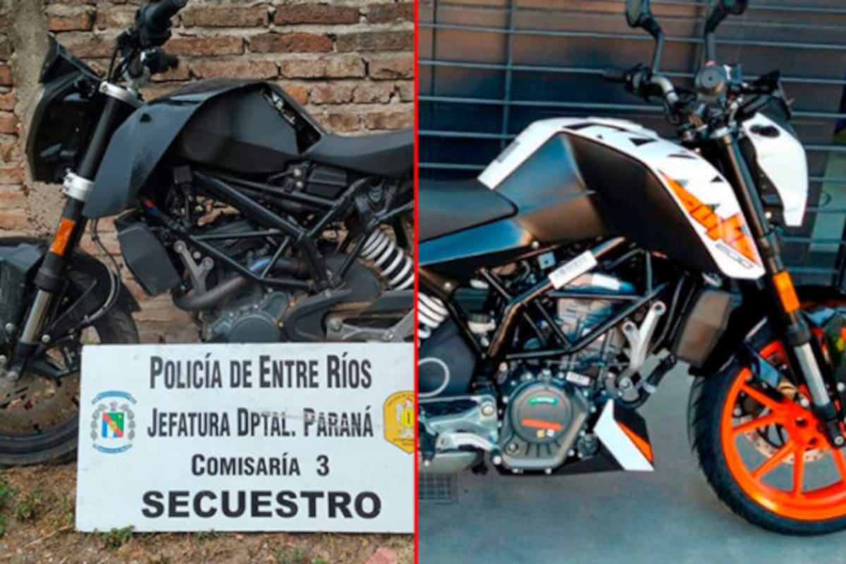 La moto fue hallada en la vivienda de un sujeto con prisión domiciliaria.