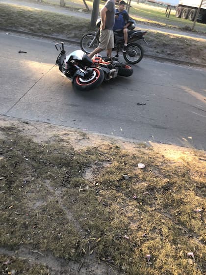 La moto KTM de Borini Prada
