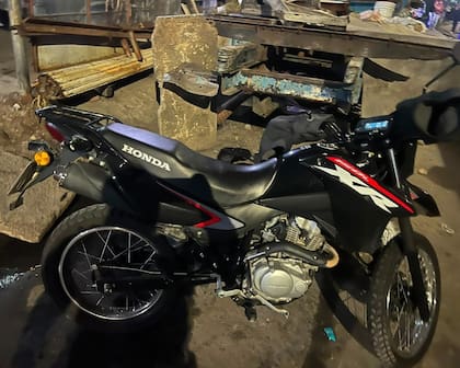 La moto robada y luego recuperada