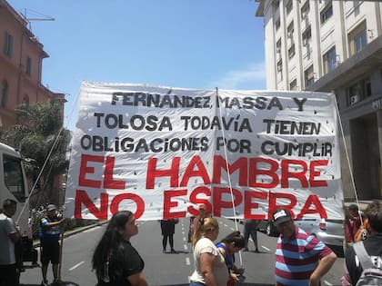 La movilización del Polo Obrero de la semana pasada, con mensaje a la administración saliente