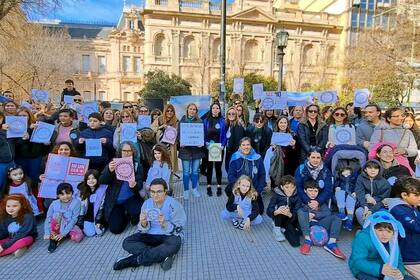 La movilización del sábado en la Plaza Rivadavia de Bahía Blanca